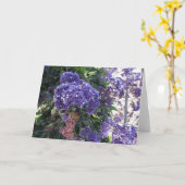 Carte Le blanc bleu de fleur tient le premier rôle la (Fleur jaune)