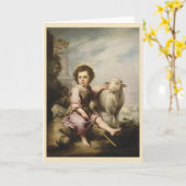 Carte Le Bon Berger, Esteban Murillo (Fleur jaune)