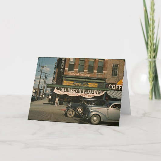 Carte Le bon vieux temps (Devant)