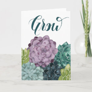 Carte Le bonheur   de plante élèvent l'amour de récolte