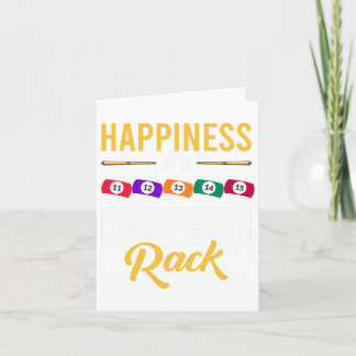 Carte Le Bonheur Est Un Parfait Rack Billiard Jeu Lover 