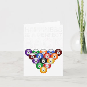 Carte Le Bonheur Est Un Rack Parfait Billard En Rack