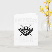 Carte Le Bonheur Est Un Rack Parfait Funny Pool Billard (Fleur jaune)