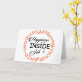 Carte Le Bonheur Est Une Guerrière De Travail Intérieur (Fleur jaune)