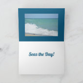 Carte Le bonheur vient en mer des vagues le jour (Intérieur)