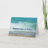 Carte Le bonheur vient en mer des vagues le jour (Devant)