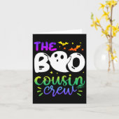 Carte Le Boo Cousin Crew Halloween Ghost Trick Treat Sq (Fleur jaune)