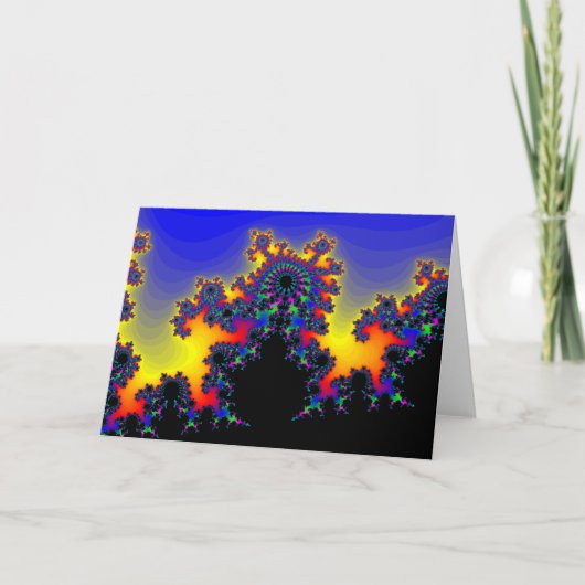 Carte Le bord de la fractale : (Devant)