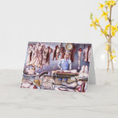 Carte Le boucher de famille (Fleur jaune)