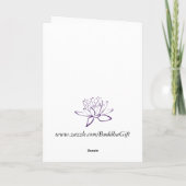 Carte Le Bouddha (Bouddha) (Dos)