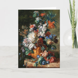 Carte Le Bouquet de fleurs de Van Huysum
