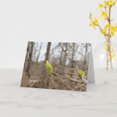 Carte le bourgeon de printemps pour Hope en pensant à vo (Fleur jaune)