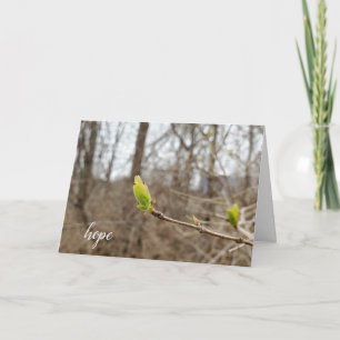 Carte le bourgeon de printemps pour Hope en pensant à vo