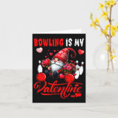 Carte Le Bowling Est Mon Gnome De La Saint-Valentin Cost (Fleur jaune)