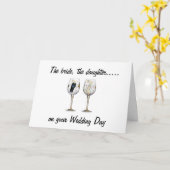 CARTE LE BRIDE-LA FILLE-MARIAGE (Fleur jaune)