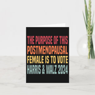 Carte Le But De Ce Billet Menopausal Female Harri