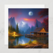 Carte Le Cabine dans l'anse sous la lune (Devant / Derrière)