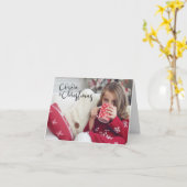 Carte Le cacao et Noël (Fleur jaune)