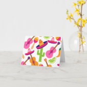 Carte Le cactus de sombrero de partie de fiesta chaule (Fleur jaune)