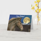 Carte Le cadeau de l'amoureux de l'équine (Fleur jaune)