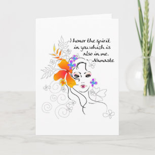 Carte Le cadeau de Namaste pour femmes