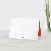 Carte Le cadeau de Noël (Dos)