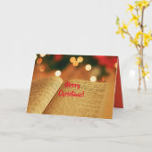 Carte Le cadeau de Noël (Fleur jaune)
