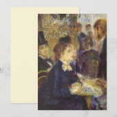 Carte Le Café de Pierre Renoir, Impressionnisme Vintage (Devant / Derrière)