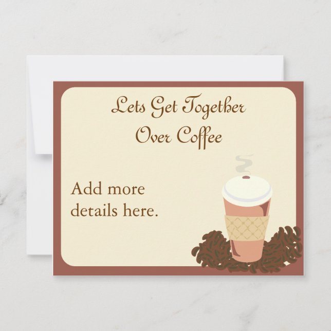 Carte Le café se rassemblent (Devant)