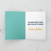 Carte Le Café vous garde jeune anniversaire (Intérieur)