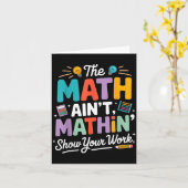 Carte Le calcul ne se calcule pas professeur nerd mème d (Fleur jaune)