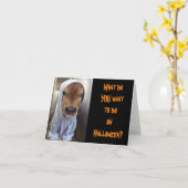 CARTE LE CALF EST PRÊT POUR LE HALLOWEEN (Fleur jaune)