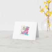 Carte Le calmar (Fleur jaune)