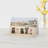 Carte Le calme sur la plage (Fleur jaune)