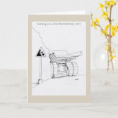 Carte Le camionneur de joyeux anniversaire carde la (Fleur jaune)