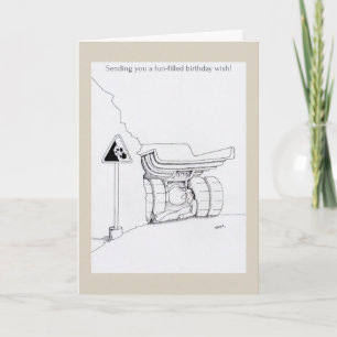 Carte Le camionneur de joyeux anniversaire carde la