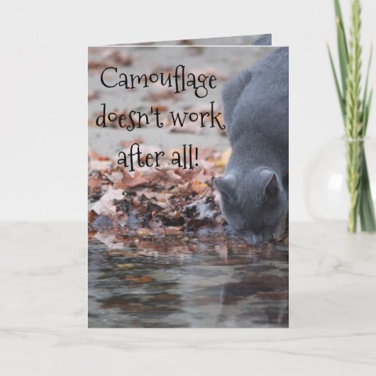 Carte Le camouflage ne marche pas après tout (Devant)