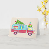 CARTE LE *CAMPER* EST PRÊT ET NOUS LE SOMMES AUSSI POUR  (Fleur jaune)