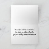 CARTE LE "CAMPER*" EST PRÊT ET NOUS SOMMES POUR NOËL (Intérieur)