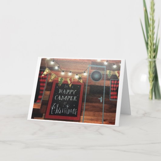 CARTE LE "CAMPER*" EST PRÊT ET NOUS SOMMES POUR NOËL (Devant)