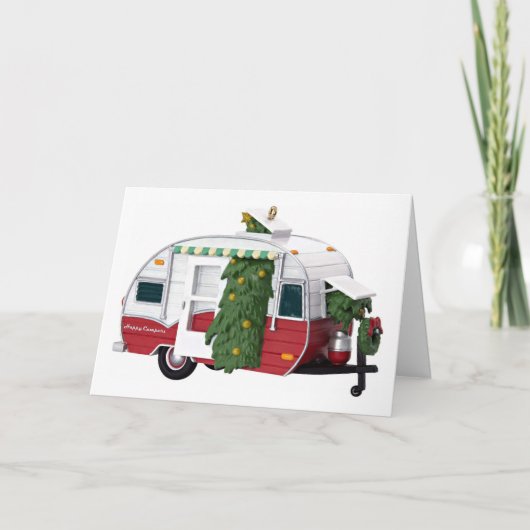 CARTE LE "CAMPER*" EST PRÊT ET NOUS SOMMES POUR NOËL (Devant)