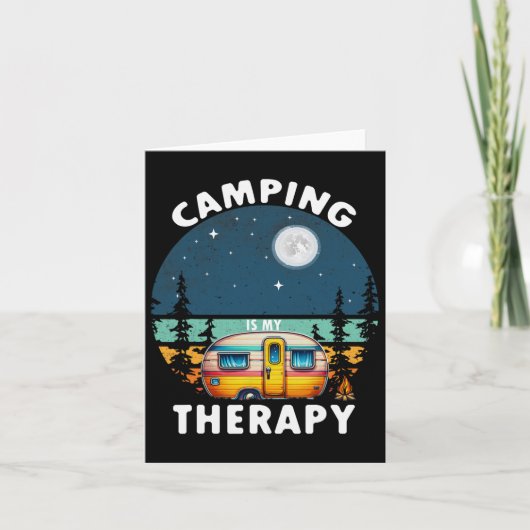 Carte Le Camping Est Ma Thérapie (Devant)