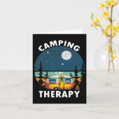 Carte Le Camping Est Ma Thérapie (Fleur jaune)
