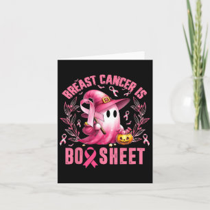 Carte Le cancer du sein est une feuille Boo Halloween Ca