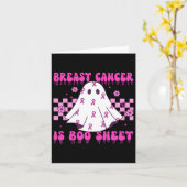 Carte Le Cancer Du Sein Est Une Feuille De Bois Hallowee (Fleur jaune)