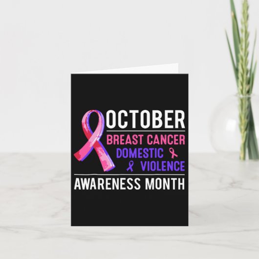 Carte Le Cancer Du Sein Et La Sensibilisation À La Viole (Devant)