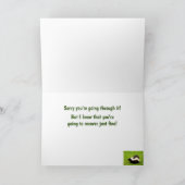 Carte Le cancer pue Drôle Encouragement (Intérieur)