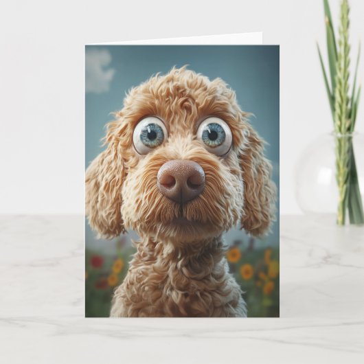Carte Le caniche australien à gros nez (Devant)