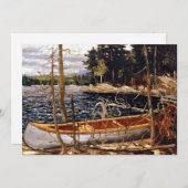 Carte Le canoé, art par Tom Thomson (Devant / Derrière)