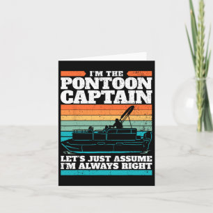 Carte Le Capitaine De Bateau Pontoon Est Toujours À Droi